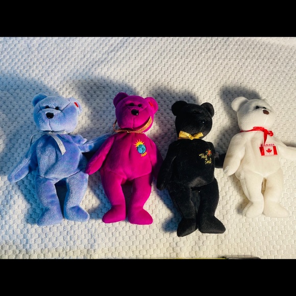 4 TY Toys Clubby,Millenium,The End, Maple No Tags. - Picture 9 of 12